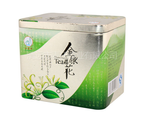 金銀花茶鐵罐|花果茶鐵皮盒|養生保健茶類鐵盒生產