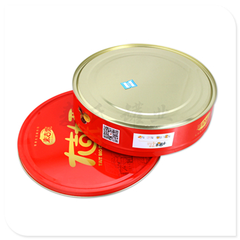 圓形大吉大栗鐵盒|供應食品包裝盒|生產板栗仁禮盒
