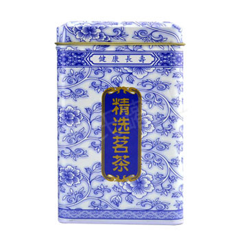青花茗茶鐵罐